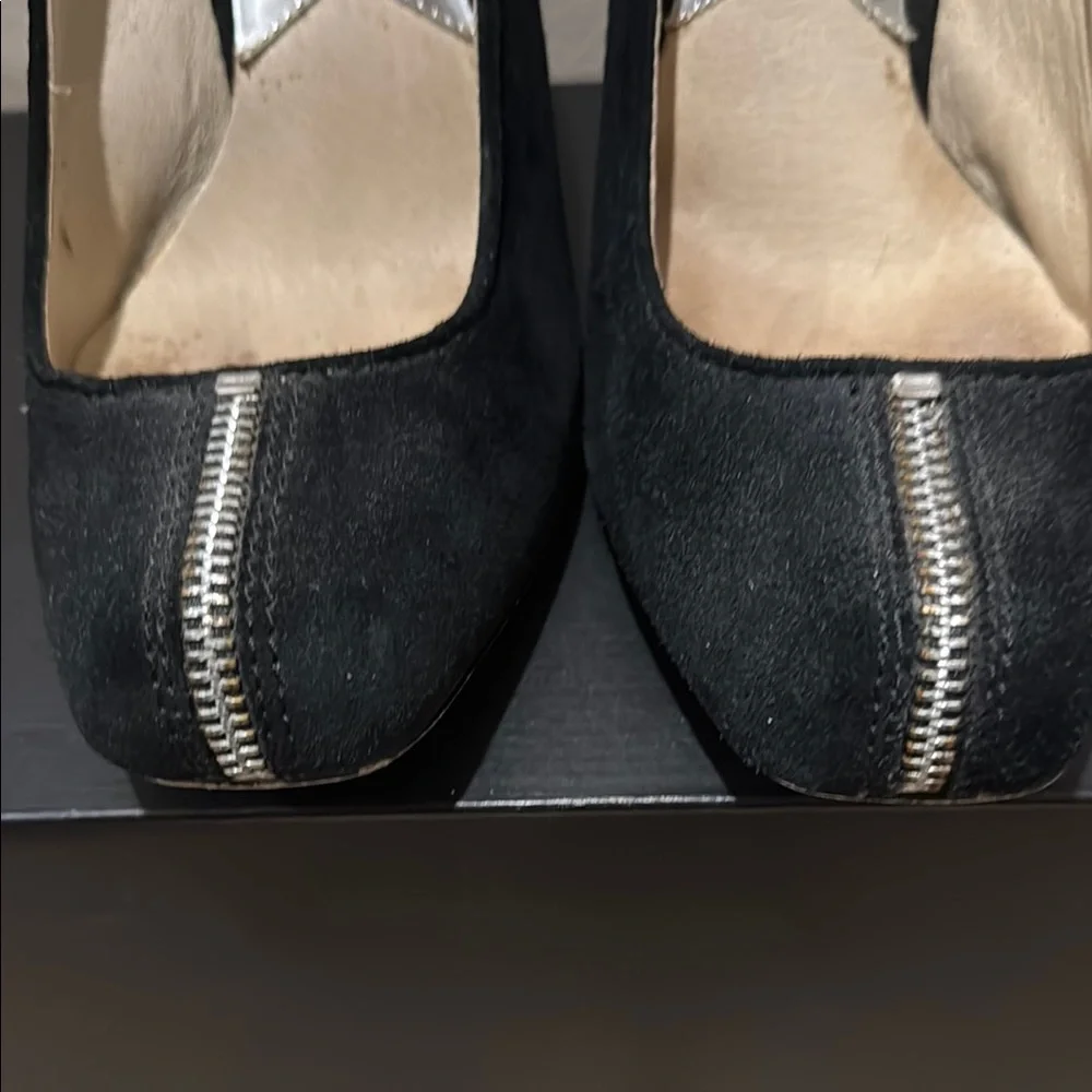 Michael Kors Black Suede Heels GUC - Picture 8 of 8